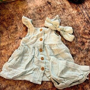 Rabbit Bear Gauze Set 6-9 Months